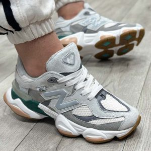کفش و کتونی مردانه و زنانه چرم طبیعی مدل نیوبالانس NEWBALANCE 9060 رنگ طوسی کد 8992