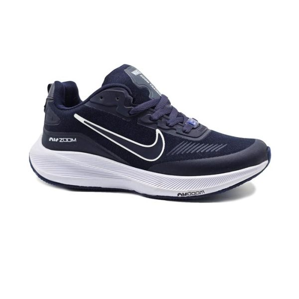 کفش و کتانی اسپرت مردانه و زنانه مدل نایک زوم NIKE_ZOOM رنگ سرمه ای سفید کد 41877