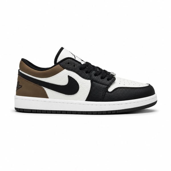 کفش و کتانی مردانه مدل NIKE AIR JORDAN 1 رنگ سفید قهوه ای کد 30193